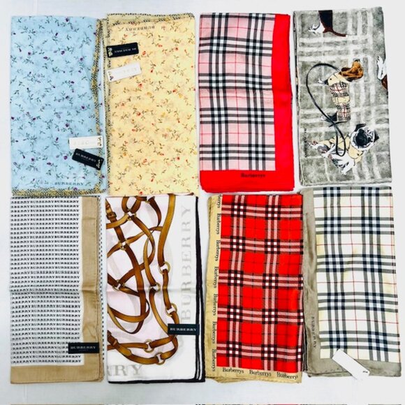 New Tag on Burberry Miniscarf 23" Cotton/Silk Light pink belt nova trim (51) - Picture 10 of 10